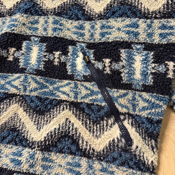 Vintage Sergio Tacchini Navajo Aztec 1/4 Zip Fleece Sweater Mens Large Blue 90s - Picture 6 of 14